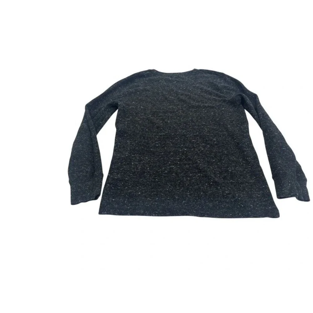 Boys Charcoal Size Medium Urban Pipleline Waffle Knit Long Sleeve Shirt